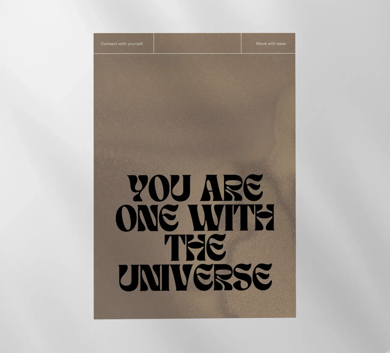 You Are One With The Universe - Spiritual Typography Print backlit film by NorwesClub