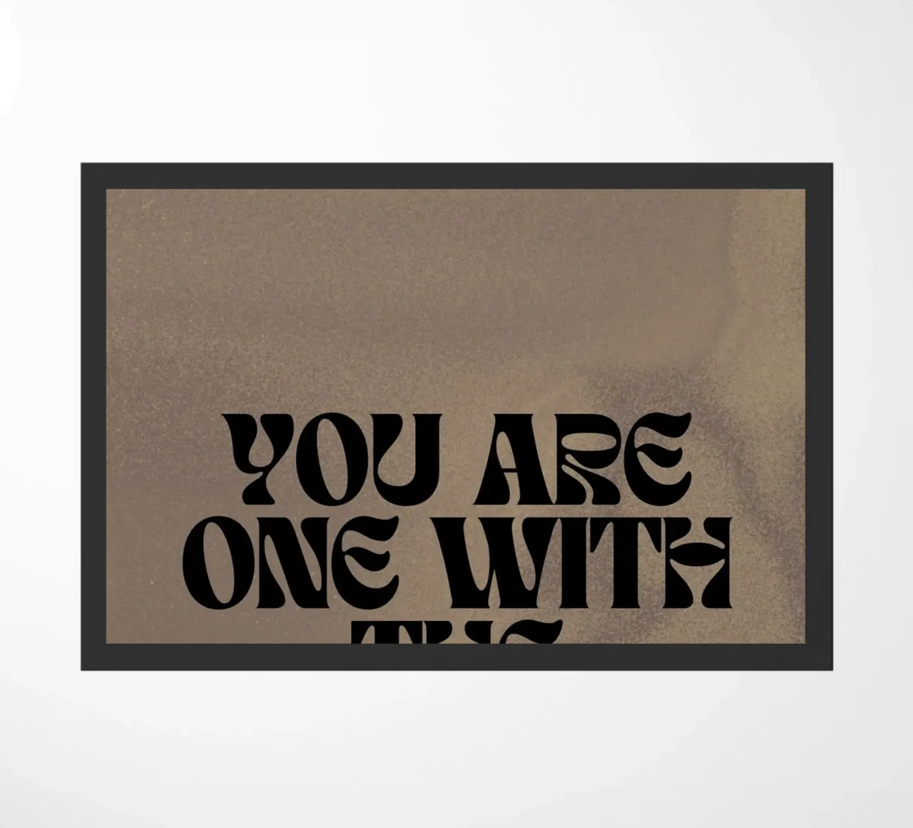 You Are One With The Universe - Impresión tipográfica espiritual felpudo de NorwesClub