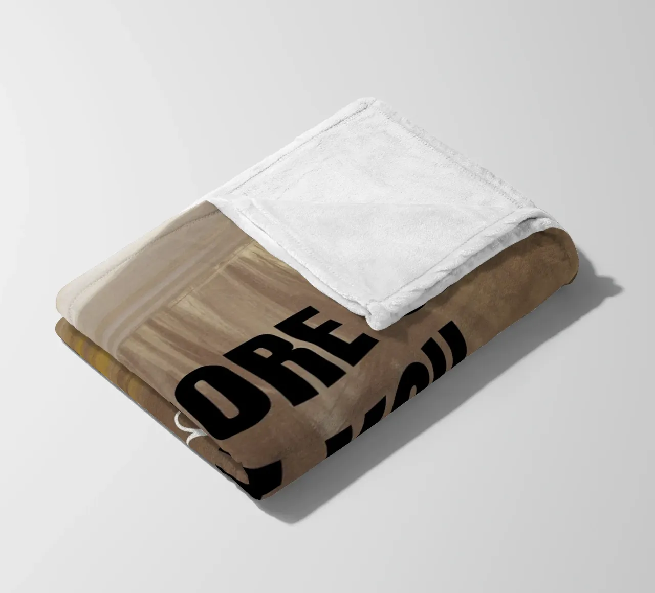 Do More of What You Love - Abstract Brushstroke Print fleece blanket by NorwesClub