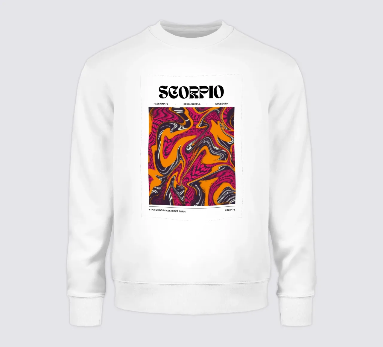 Scorpio Abstract - Psychedelic Zodiac Art Print sweatshirt by NorwesClub