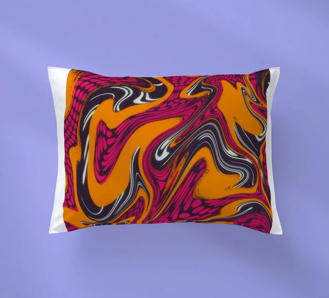 Scorpio Abstract - Psychedelic Zodiac Art Print decorative cushion by NorwesClub