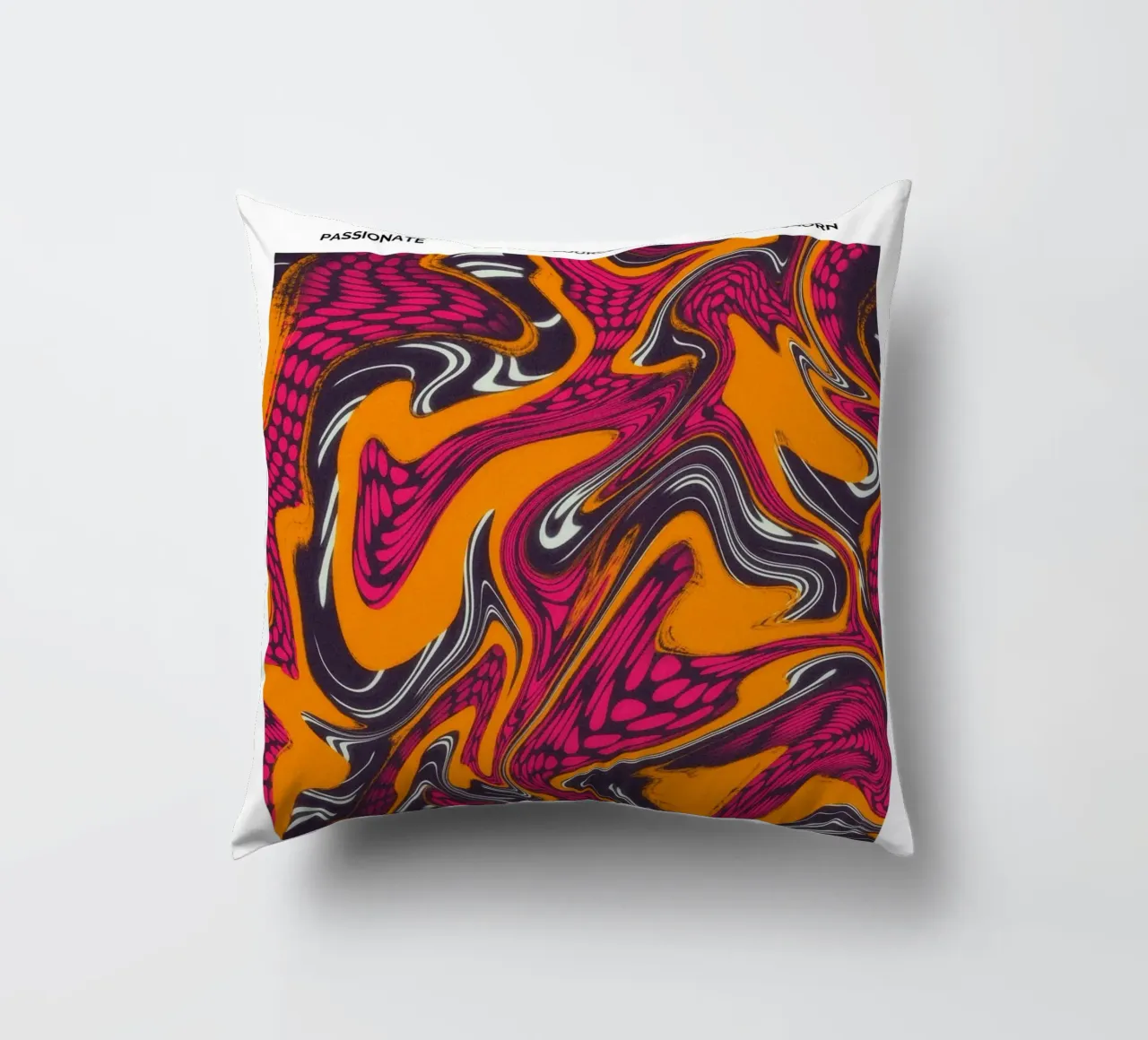 Scorpio Abstract - Psychedelic Zodiac Art Print decorative cushion by NorwesClub