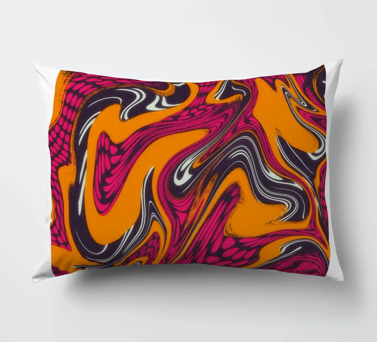 Scorpio Abstract - Psychedelic Zodiac Art Print decorative cushion by NorwesClub