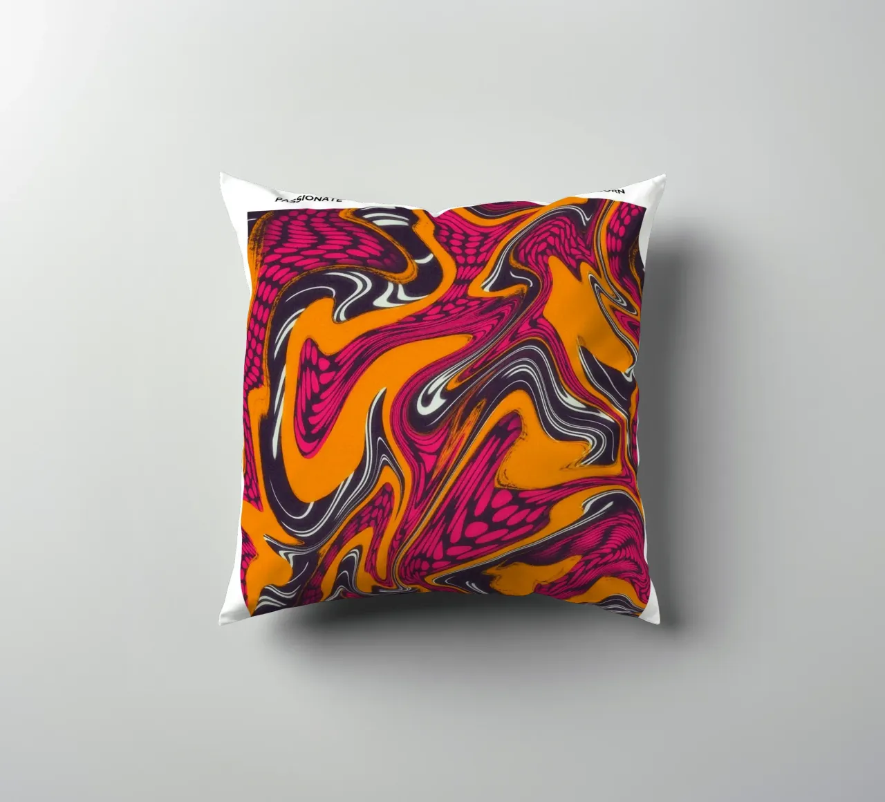 Scorpio Abstract - Psychedelic Zodiac Art Print decorative cushion by NorwesClub