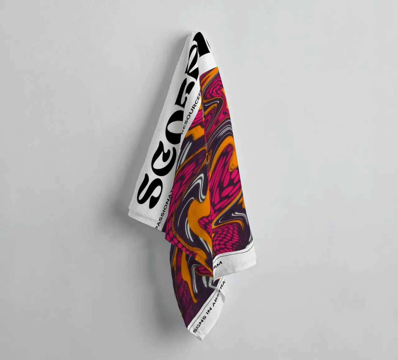 Scorpio Abstract - Psychedelic Zodiac Art Print towel by NorwesClub