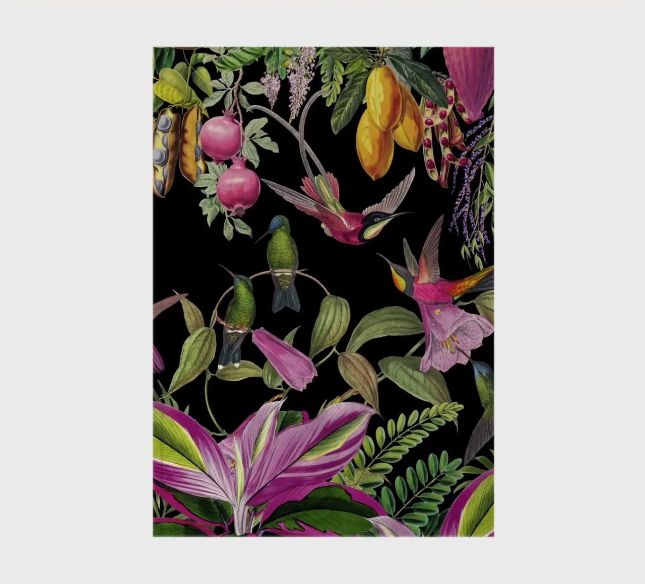 Hidden Exotic Hummingbird Paradise notebook by Andrea Haase Vintage World