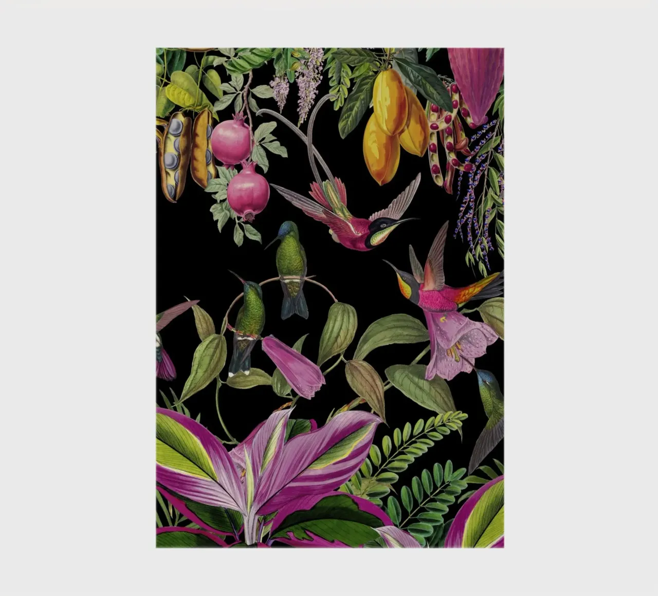 Hidden Exotic Hummingbird Paradise notebook by Andrea Haase Vintage World