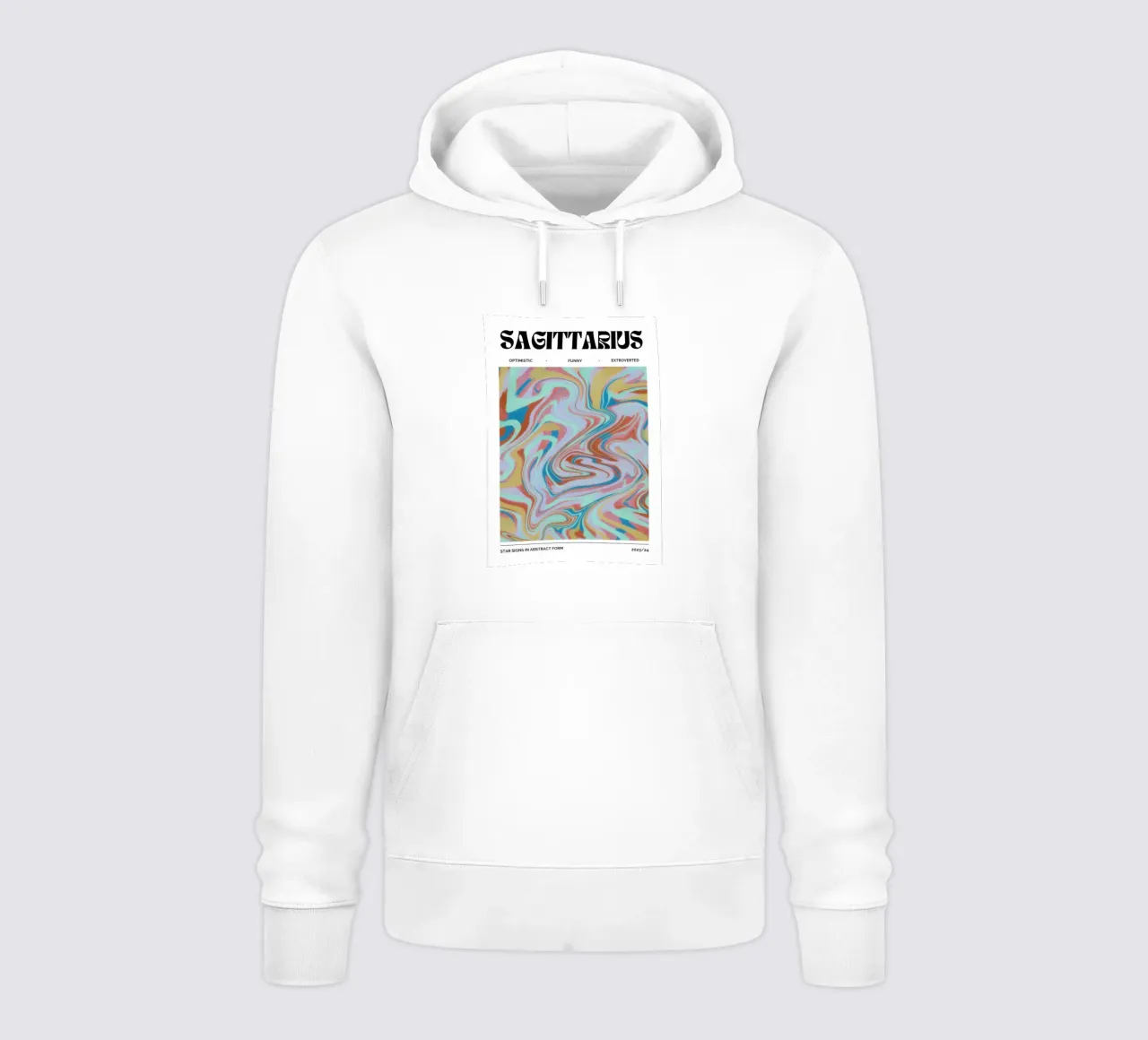 Boogschutter Abstract - Psychedelische dierenriem kunstdruk hoodie van NorwesClub