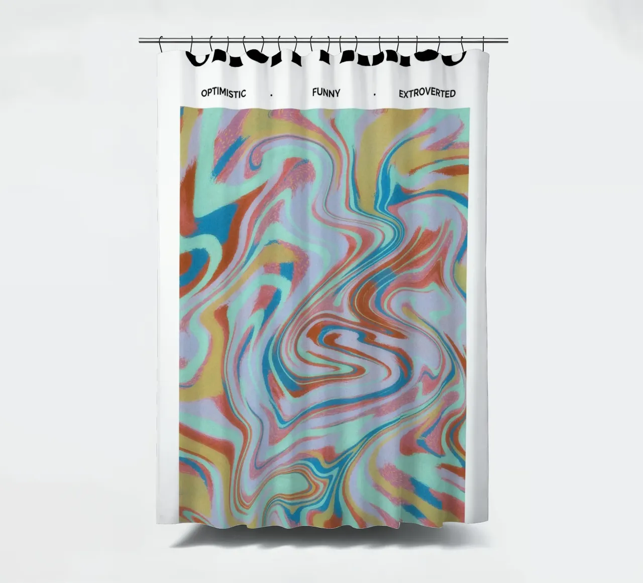 Boogschutter Abstract - Psychedelische dierenriem kunstdruk douchegordijn van NorwesClub