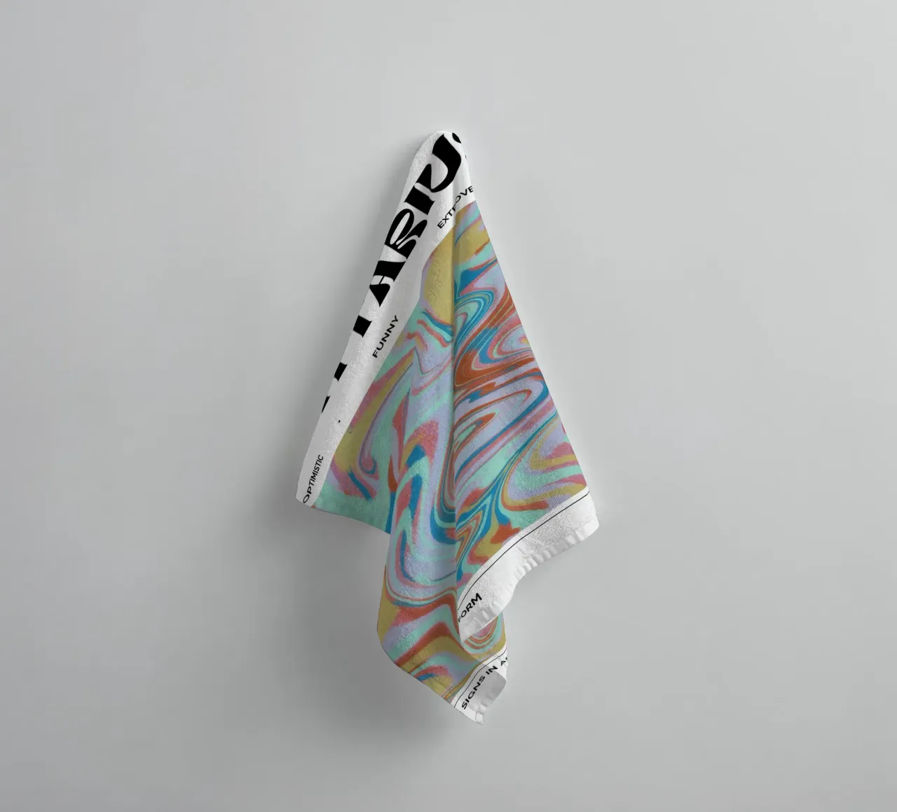 Sagittarius Abstract - Psychedelic Zodiac Art Print towel by NorwesClub