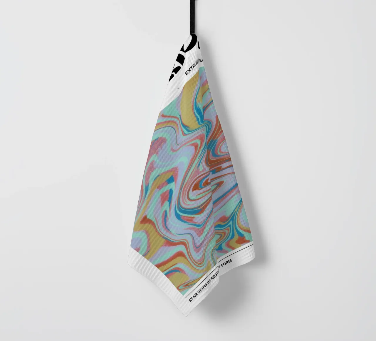 Schütze Abstrakt - Psychedelic Zodiac Kunstdruck Geschirrtuch von NorwesClub