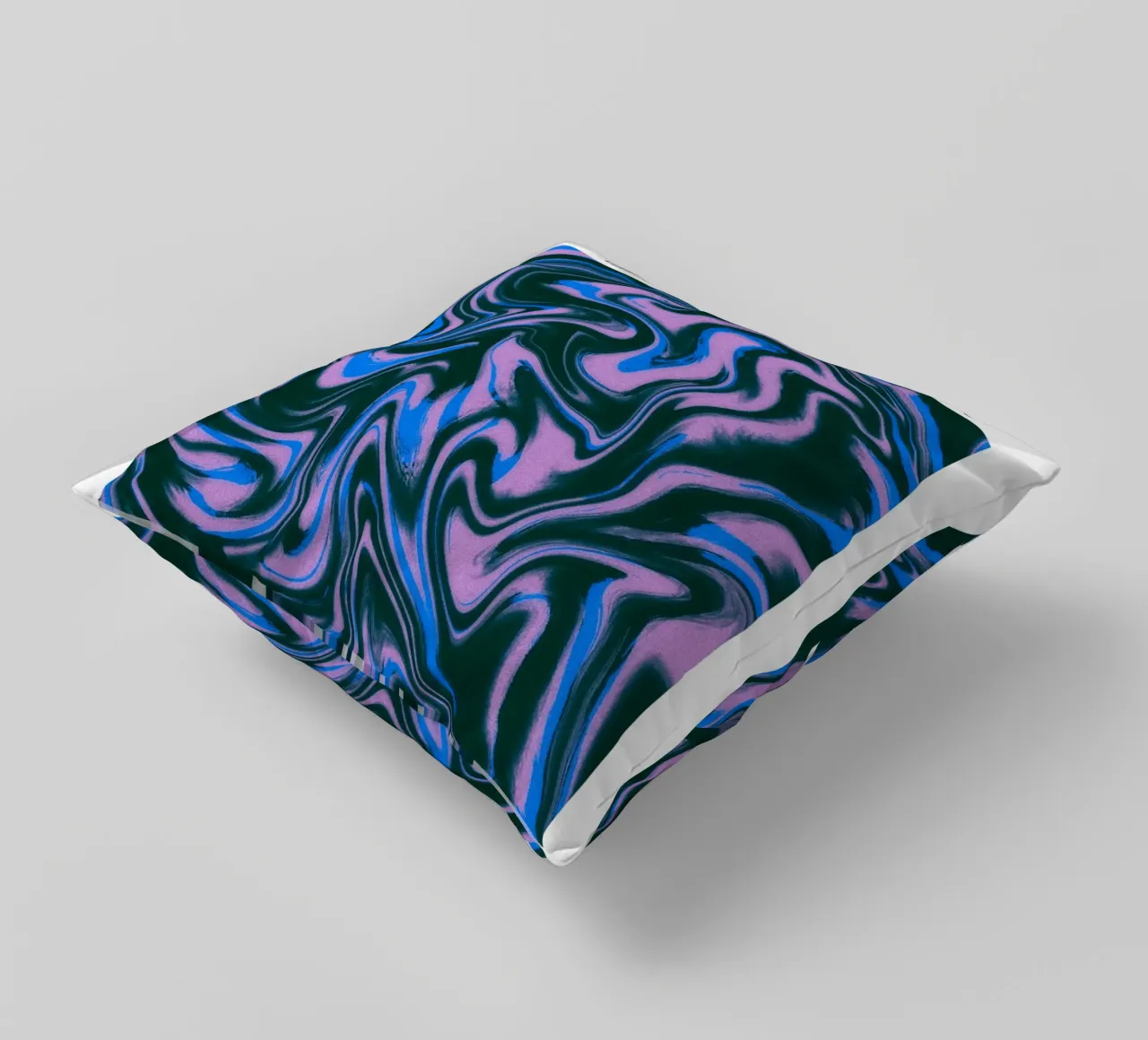 Gemini Abstract - Dynamic Psychedelic Zodiac Print decorative cushion by NorwesClub