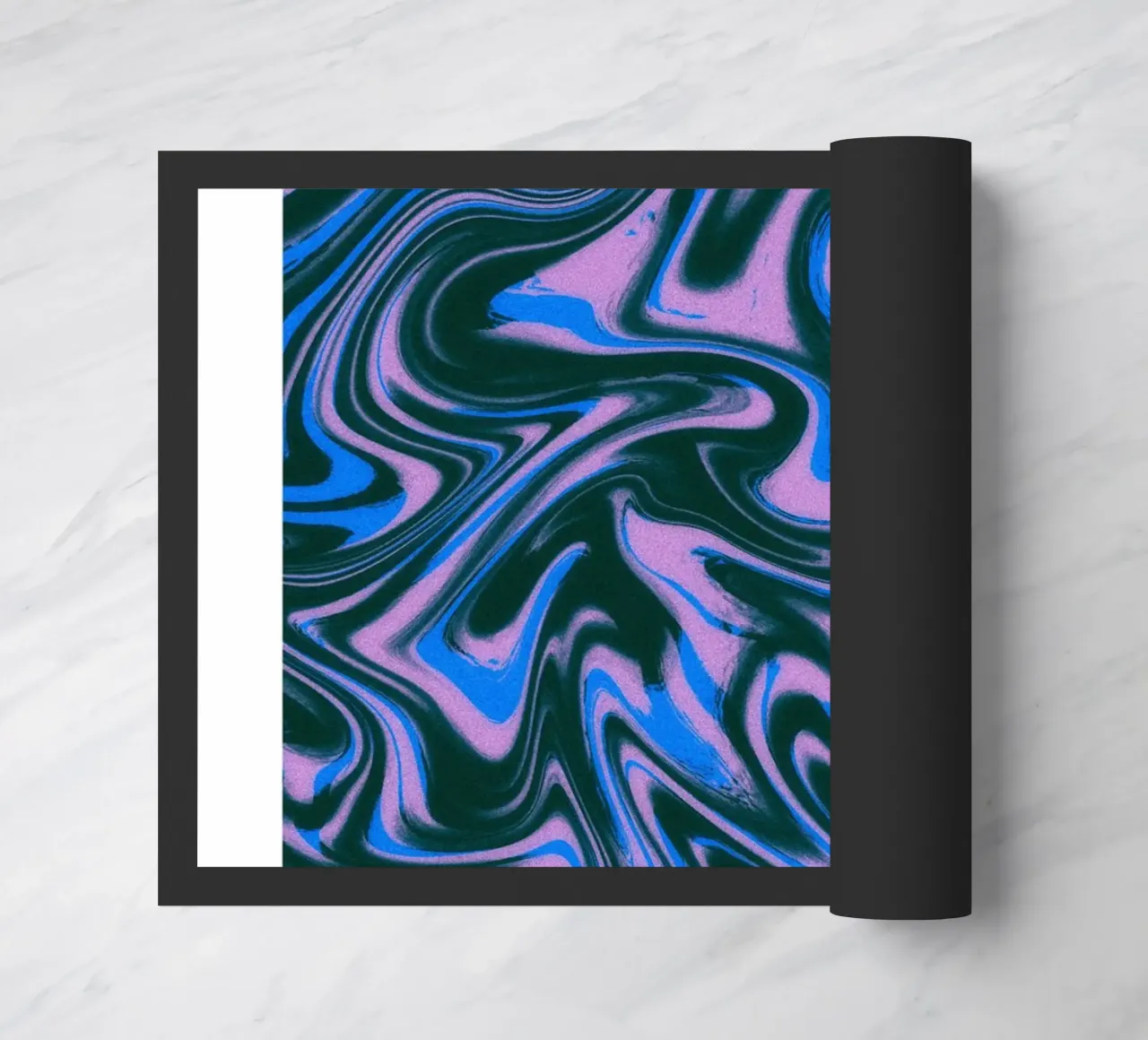 Gemini Abstract - Dynamic Psychedelic Zodiac Print doormat by NorwesClub