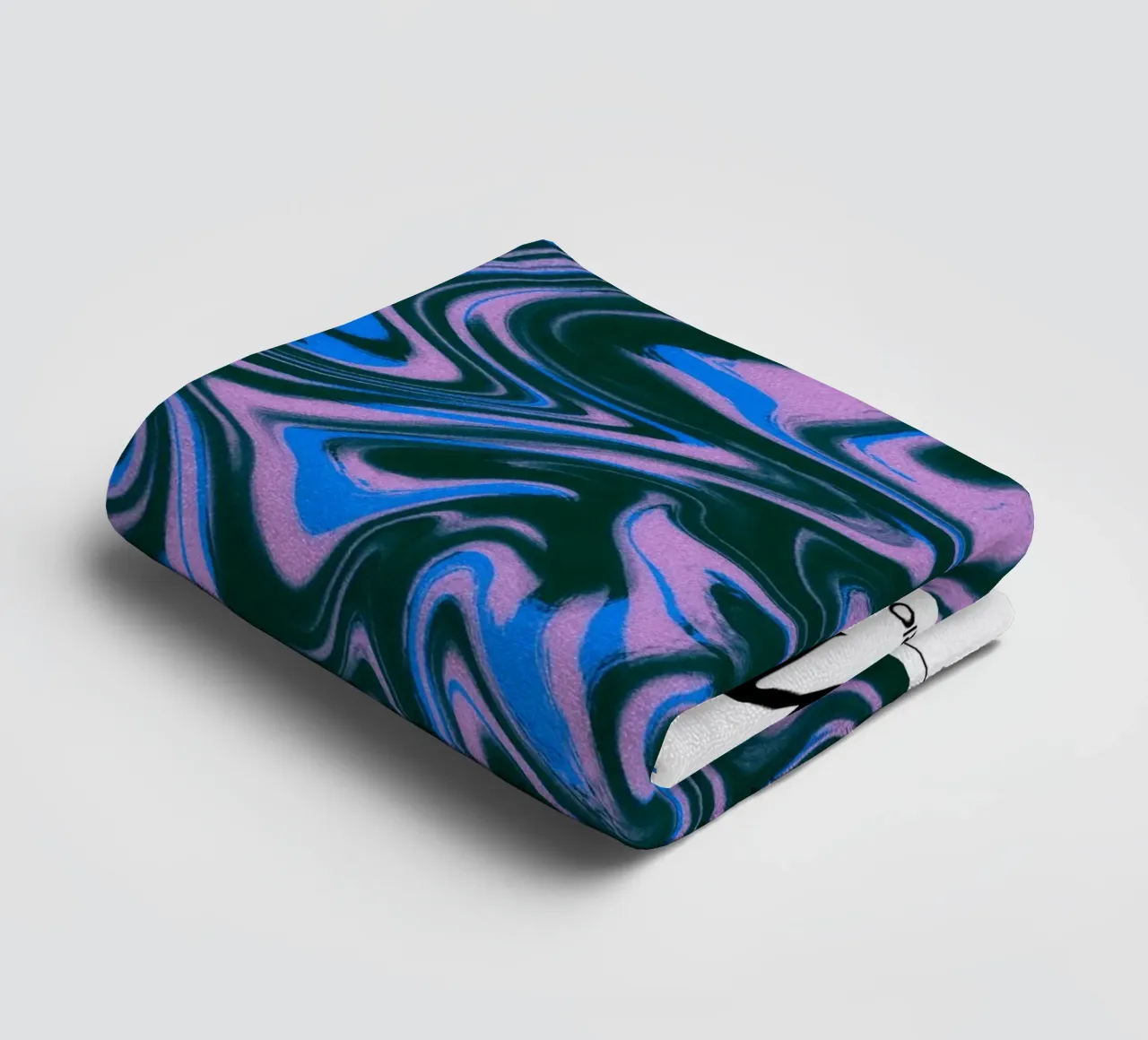 Gemini Abstract - Dynamic Psychedelic Zodiac Print towel by NorwesClub