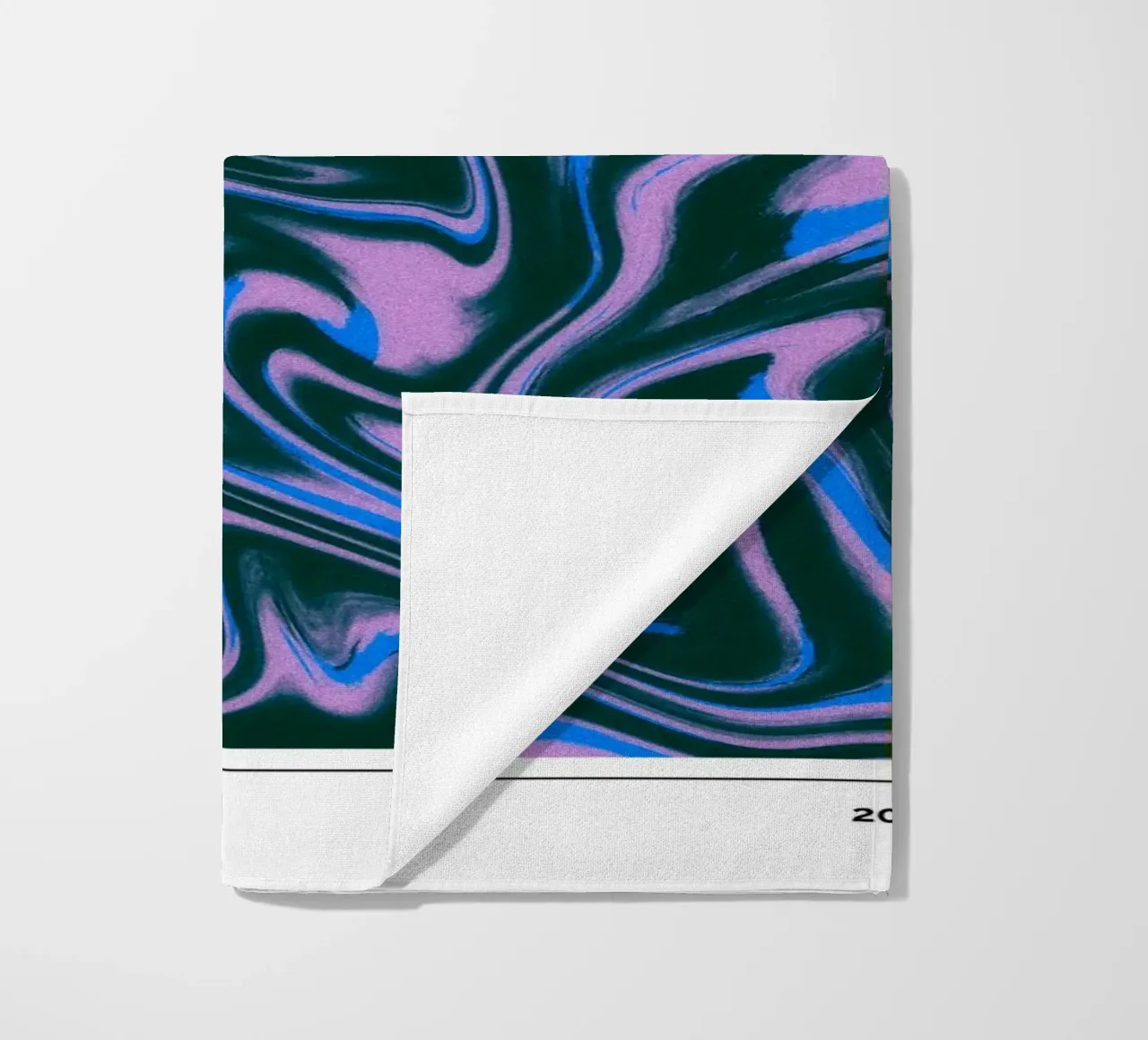 Gemini Abstract - Dynamic Psychedelic Zodiac Print beach towel by NorwesClub