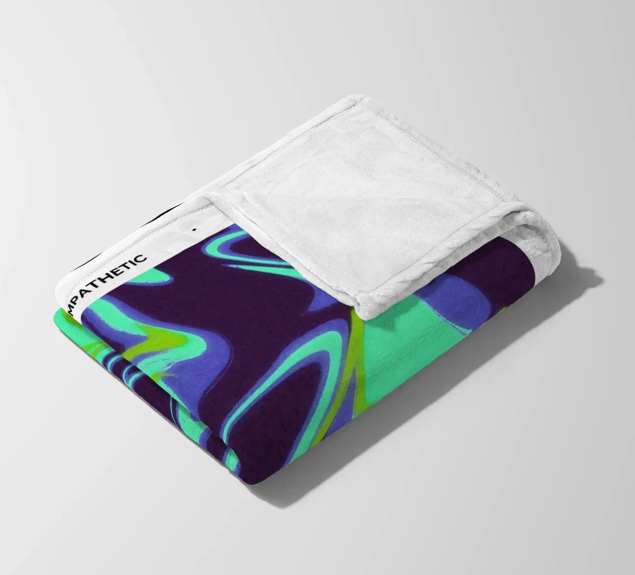 Pisces Abstract - Fluid Psychedelic Zodiac Print fleece blanket by NorwesClub