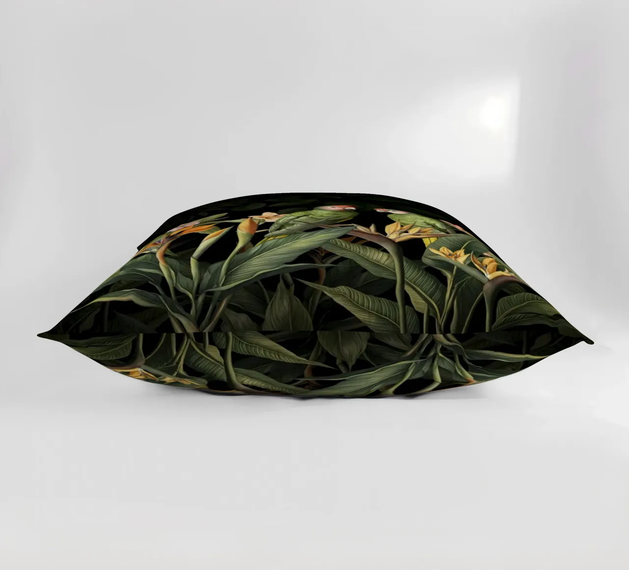 Raccolta di uccelli tropicali verde umido cuscino da Andrea Haase Vintage World