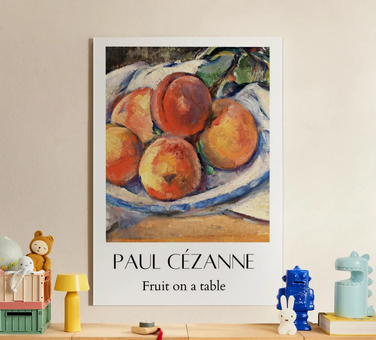 Paul Cezanne Fruits Abstract acryl van WESHH STORE