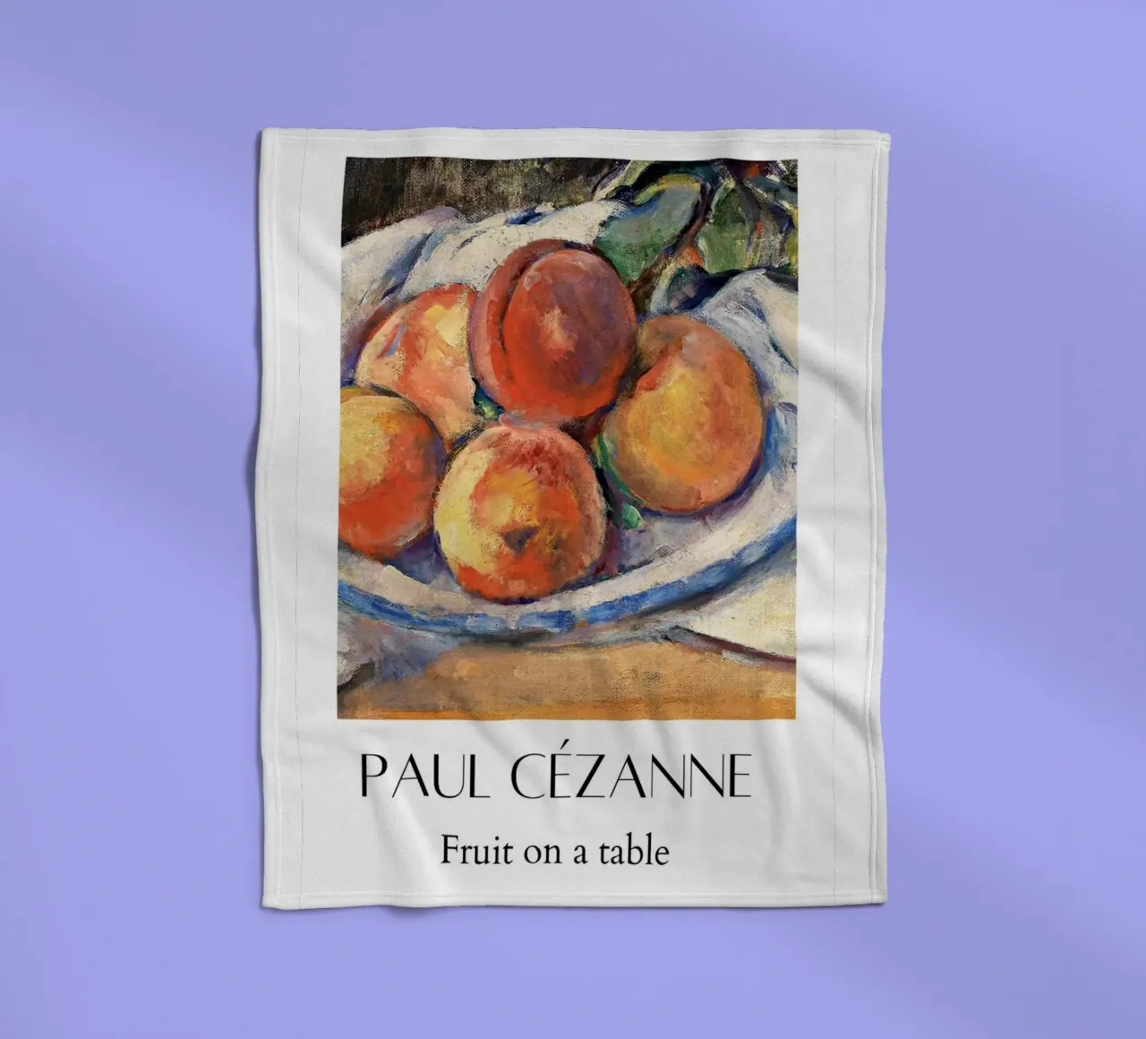 Paul Cezanne Früchte Abstrakt Fleecedecke von WESHH STORE