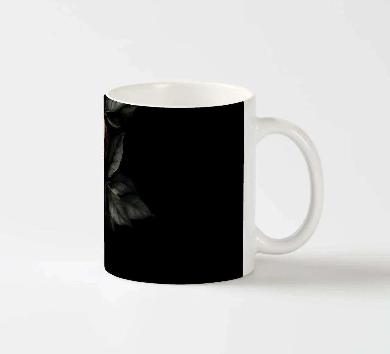 Dichiarazione floreale barocca Dark Academia tazza in ceramica da Andrea Haase Vintage World