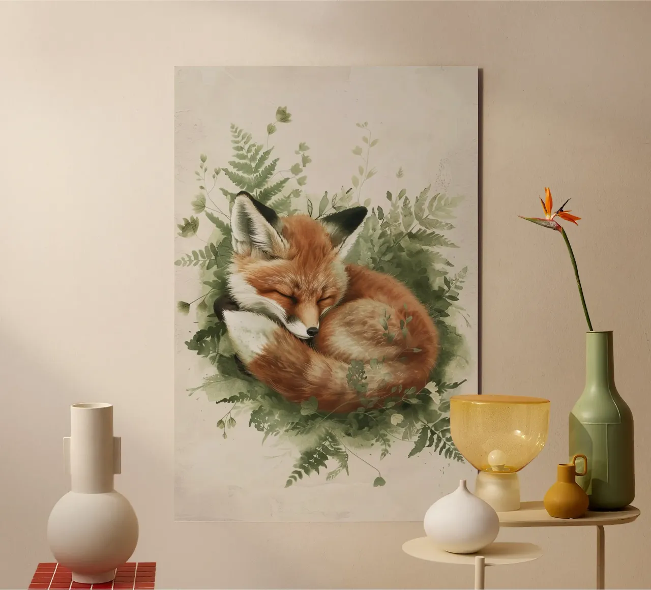The Sleeping Fox alluminio dibond da wonderfolk