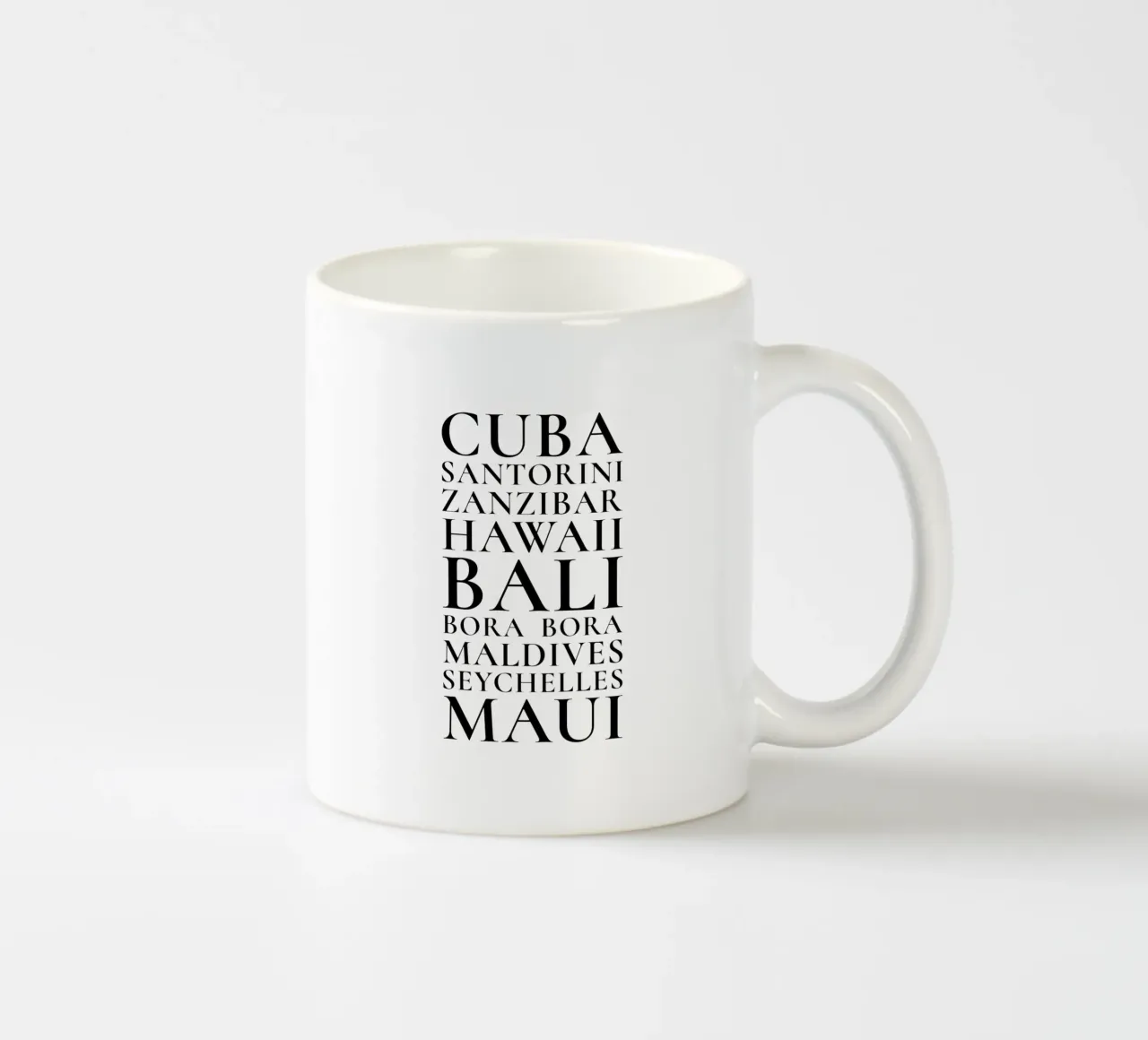 Sogni d'isola Cuba Bali Maui tazza in ceramica da Typo Designs