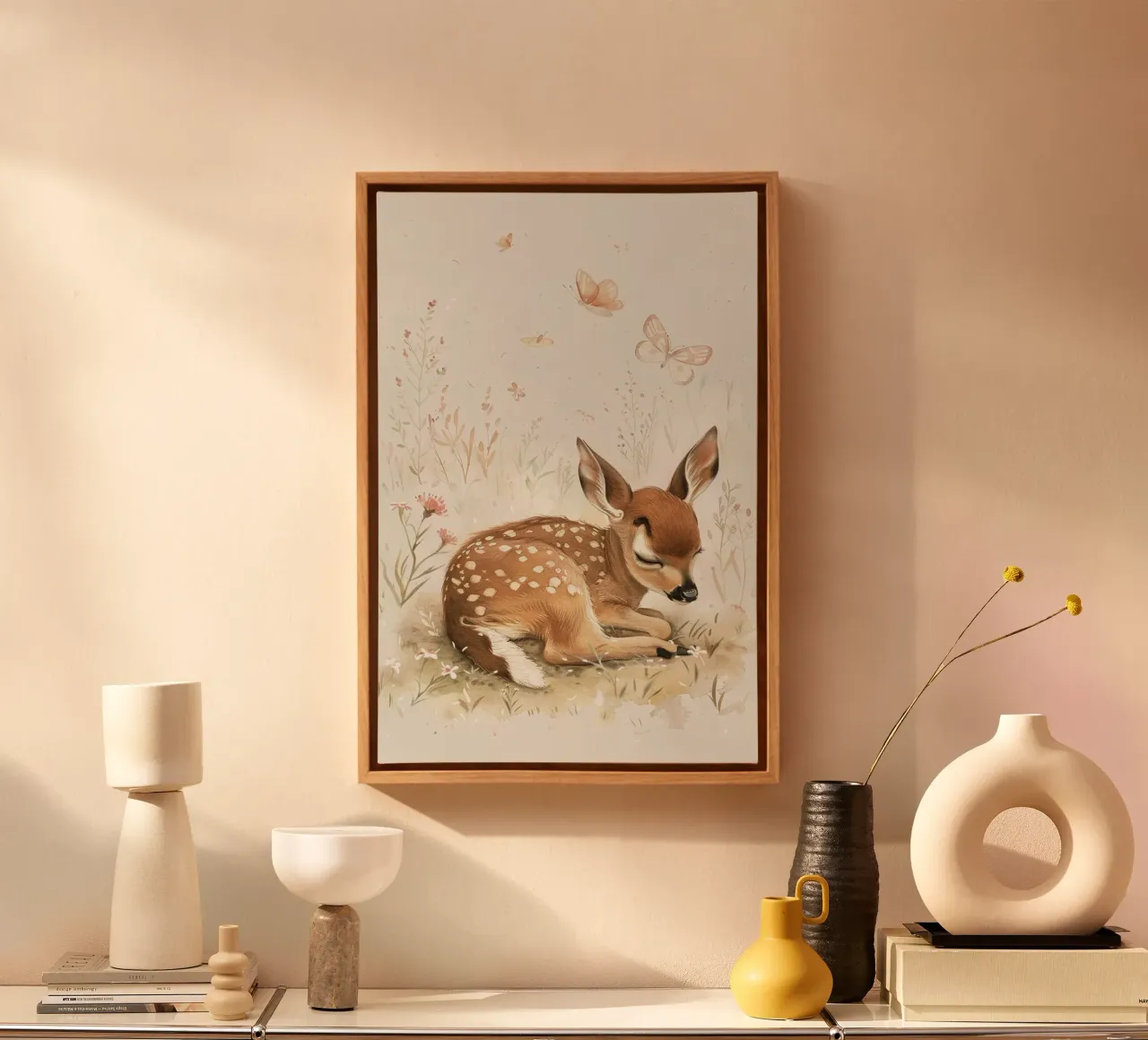 Deer Dream canvas by wonderfolk