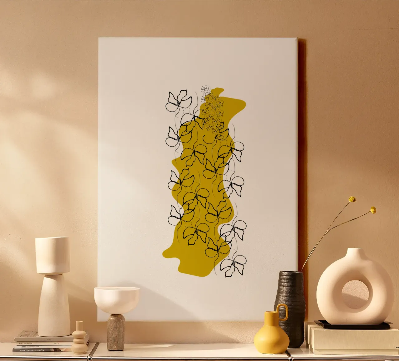 Roots in the air / My garden 2 canvas by Carrot & Soul