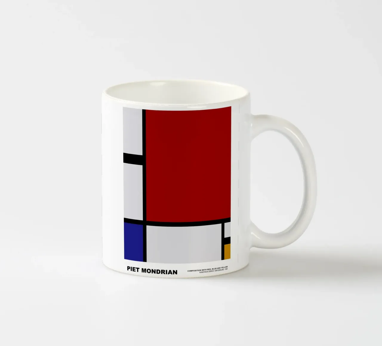 Composizione Rosso Blu Giallo, 1930 tazza in ceramica da Turner Kyle