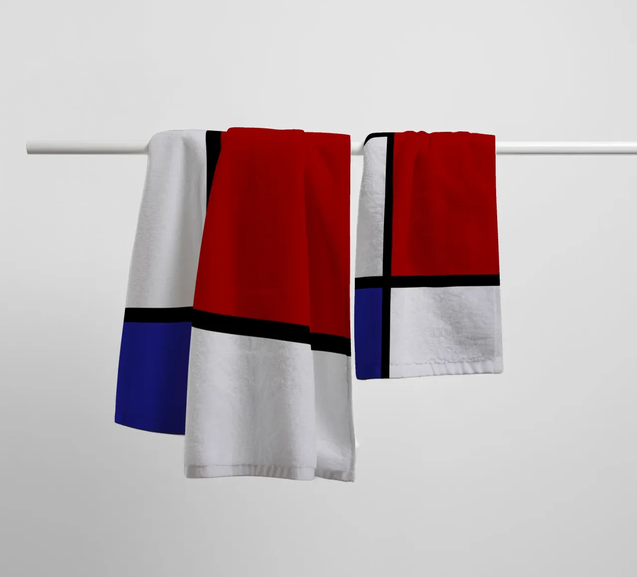 Composition Rouge Bleu Jaune, 1930 serviette de bain de Turner Kyle