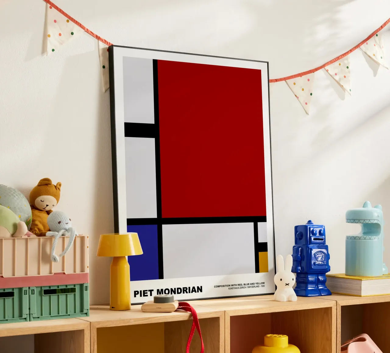 Composition Rouge Bleu Jaune, 1930 alu dibond de Turner Kyle