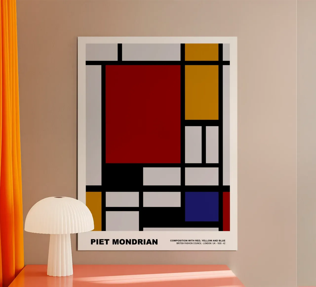 Composition Rouge Jaune Bleu, 1939 hahnemühle de Turner Kyle
