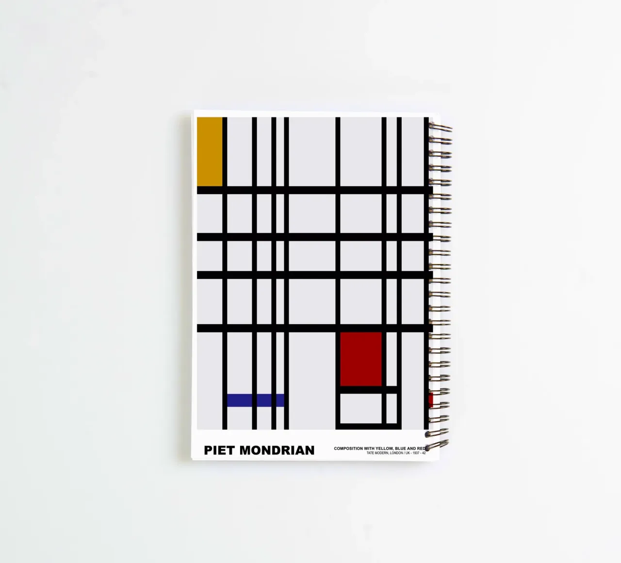 Composition Yellow Blue Red, 1937 spiral notebook by Turner Kyle