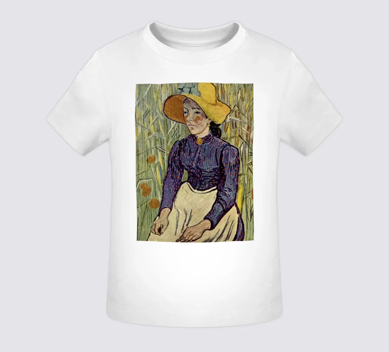 woman in wheat field baby t-shirt by cloud shop