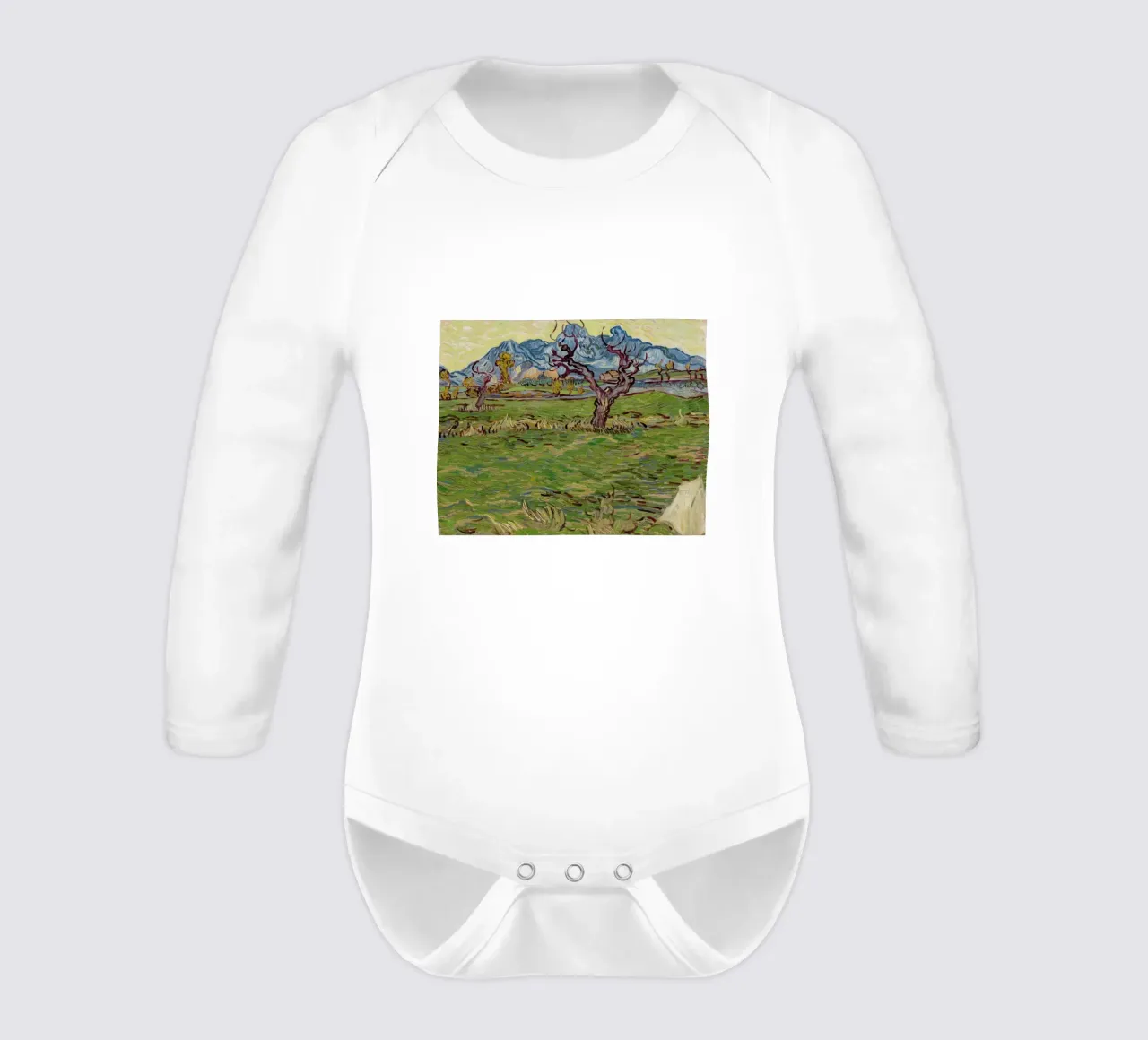 die Olivenbäume verdrehen ihre Zweige Langarm Babybody von cloud shop