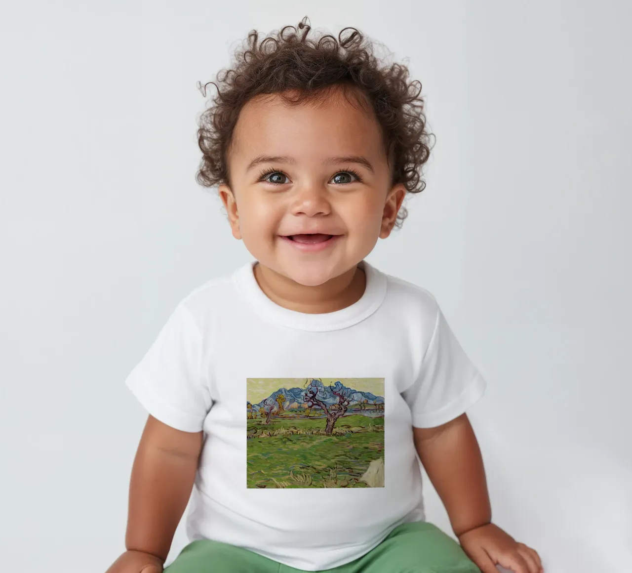 the olive trees twist their branches baby t-shirt by cloud shop