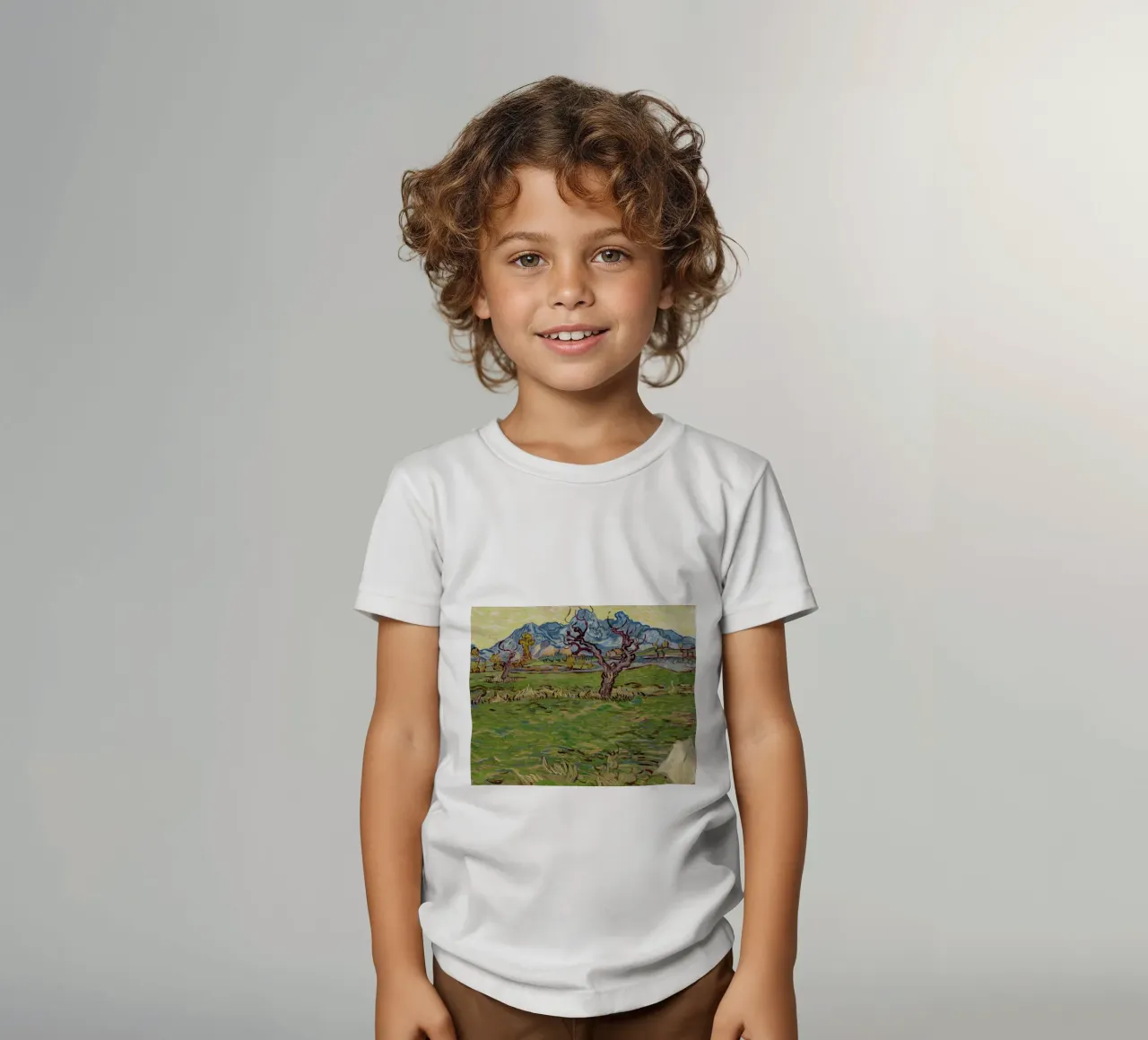 the olive trees twist their branches kids t-shirt by cloud shop