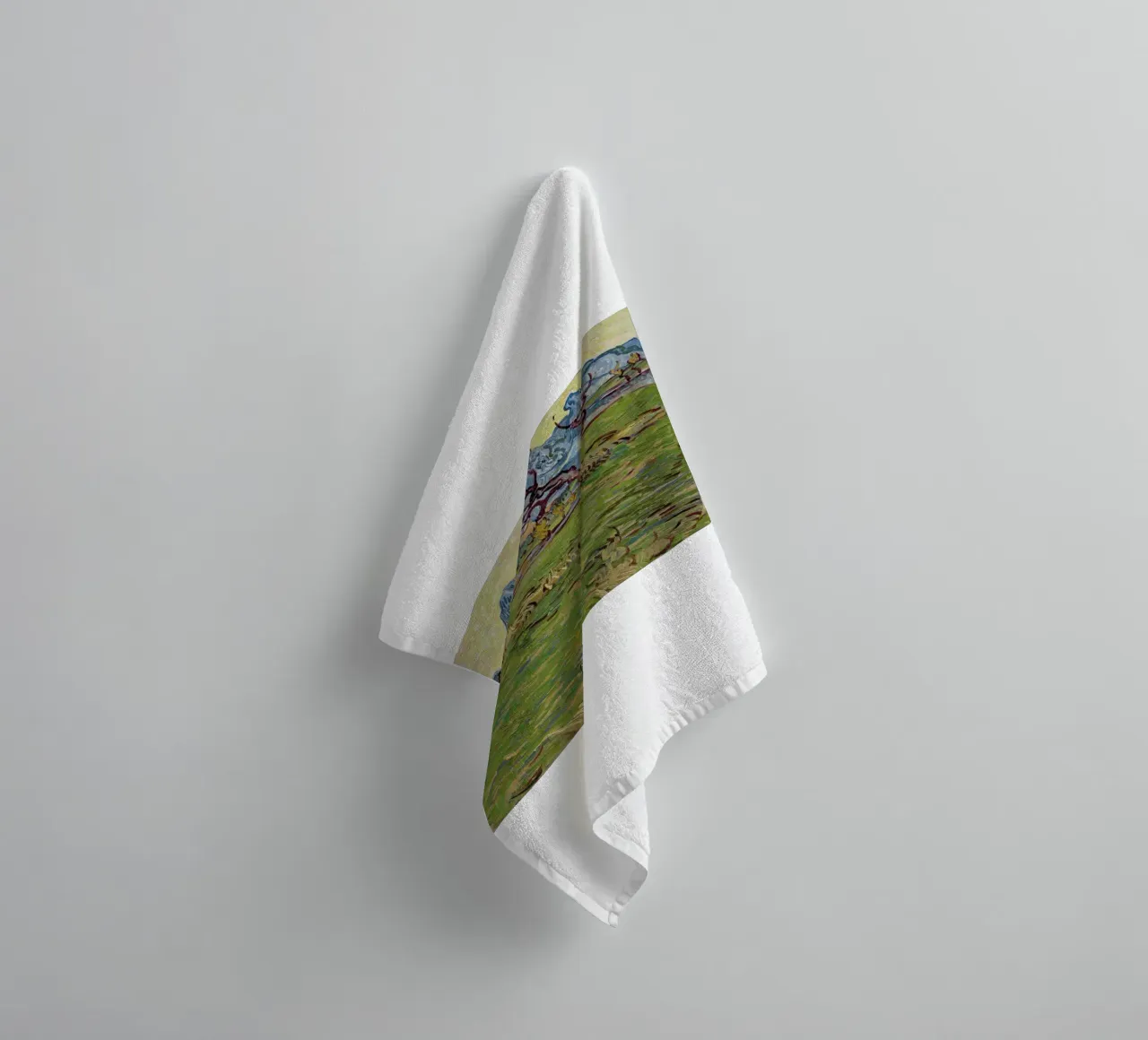the olive trees twist their branches towel by cloud shop