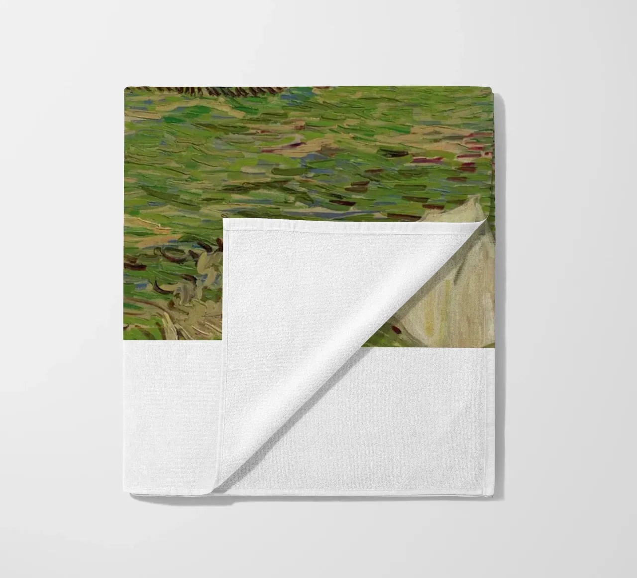 the olive trees twist their branches beach towel by cloud shop