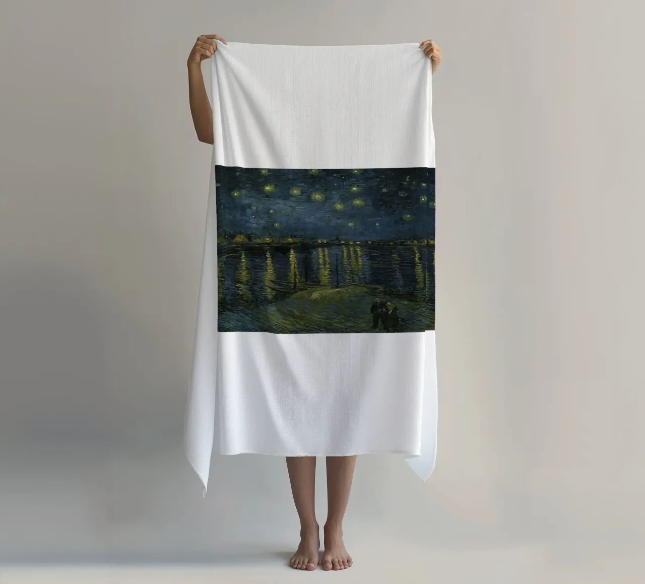 night star cityscape illumination beach towel by cloud shop