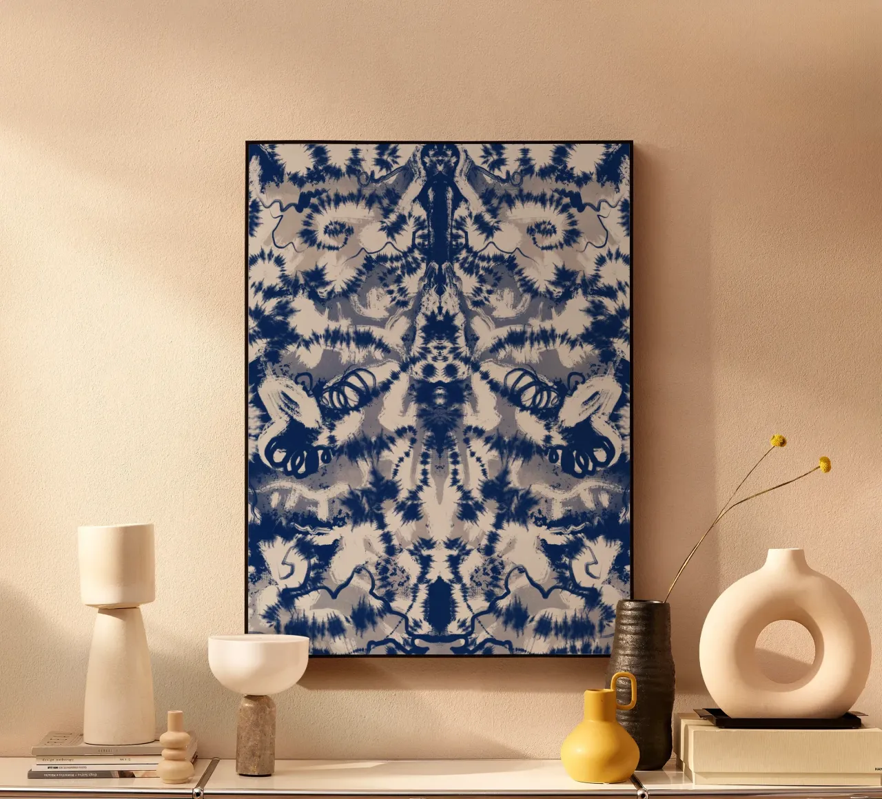 Cina blu rorschach 05 alluminio dibond da Little Dean