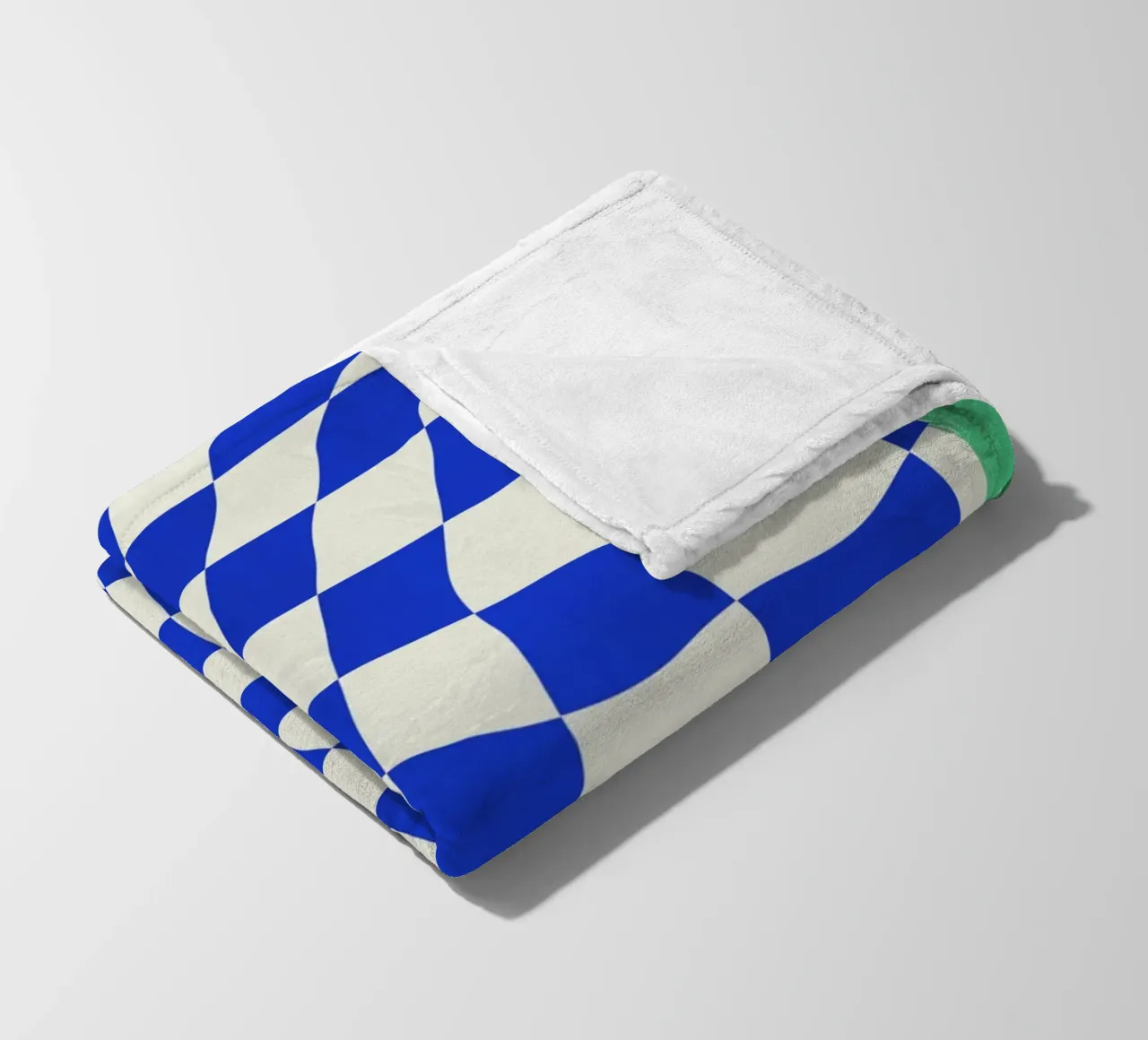 Tessuto a scacchiera coperta in pile da Little Dean