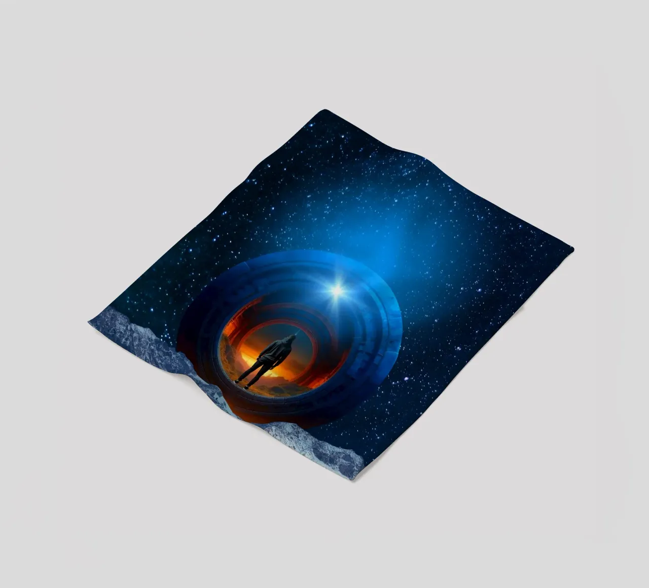 Portal zu einer anderen Welt Fleecedecke von Berwies Artwork