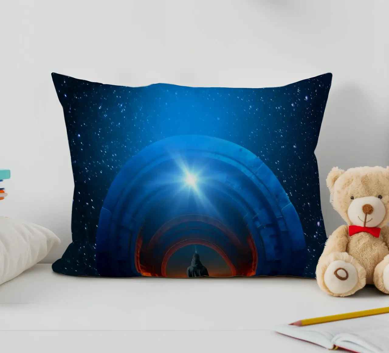Portale per un altro mondo cuscino da Berwies Artwork
