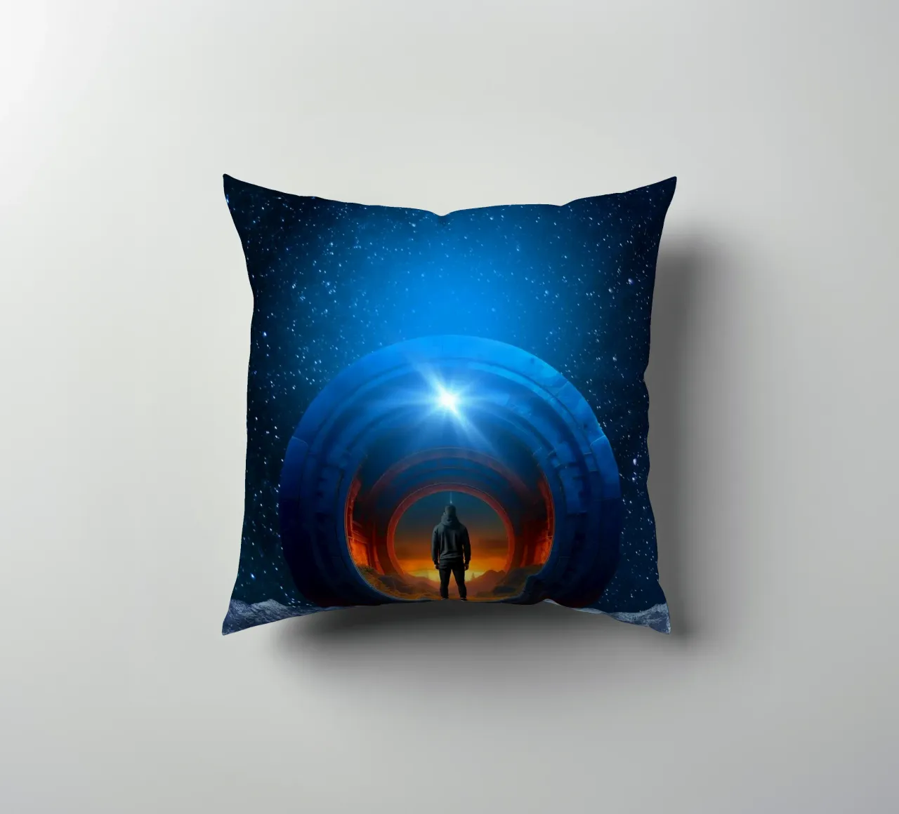 Portale per un altro mondo cuscino da Berwies Artwork