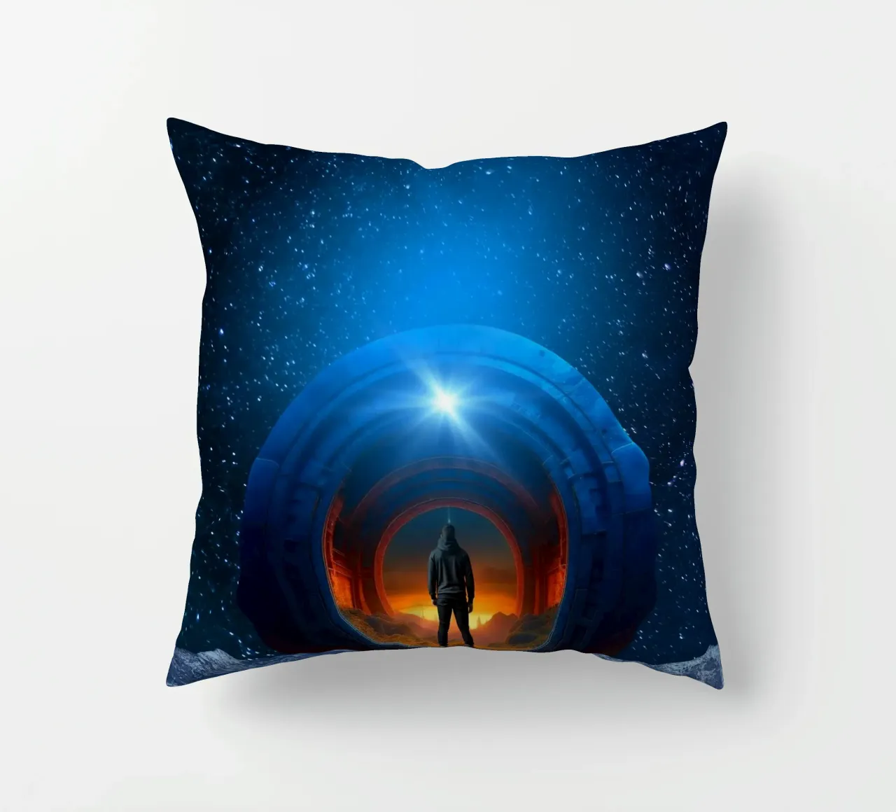 Portale per un altro mondo cuscino da Berwies Artwork
