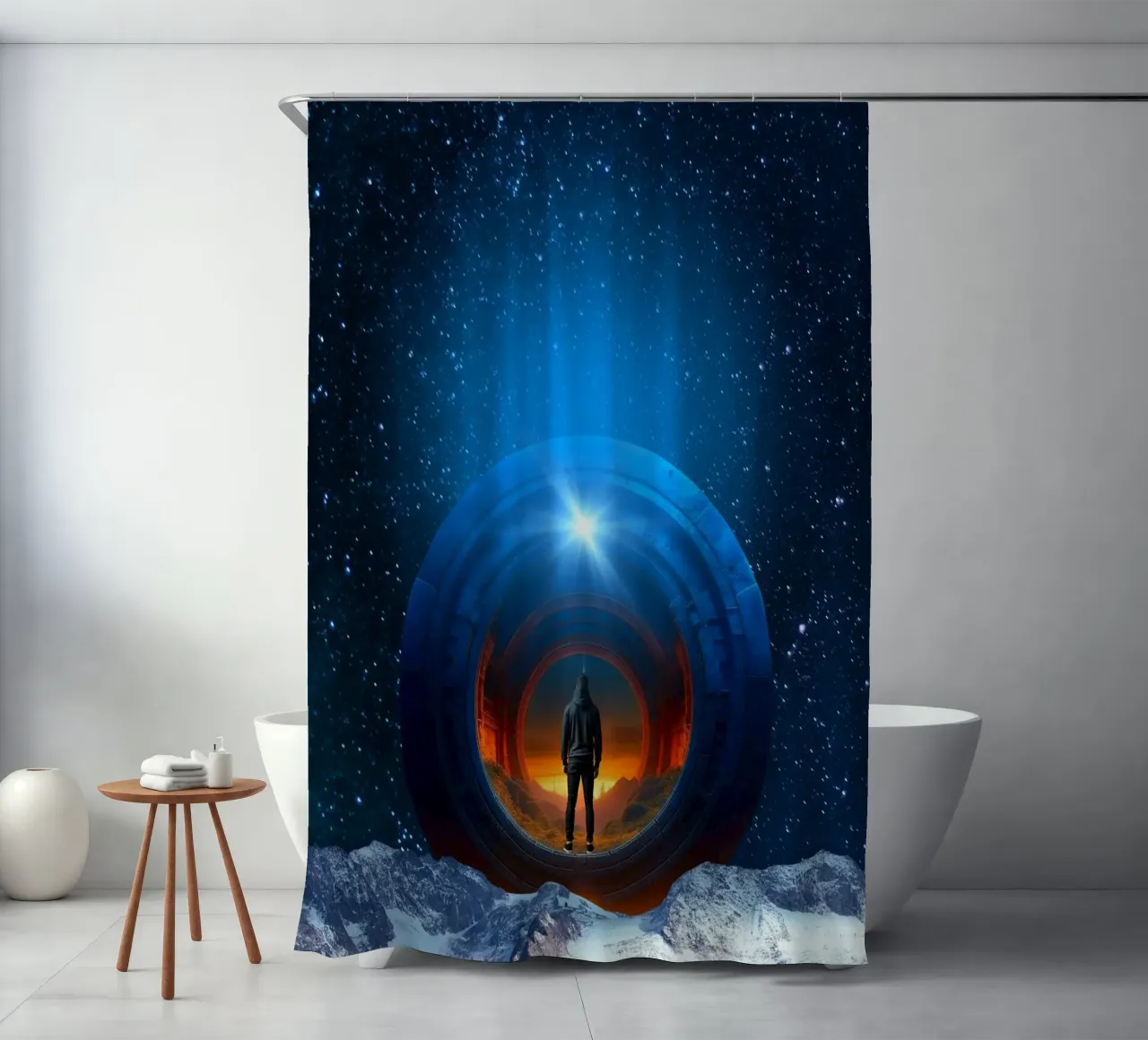 Portal zu einer anderen Welt Duschvorhang von Berwies Artwork