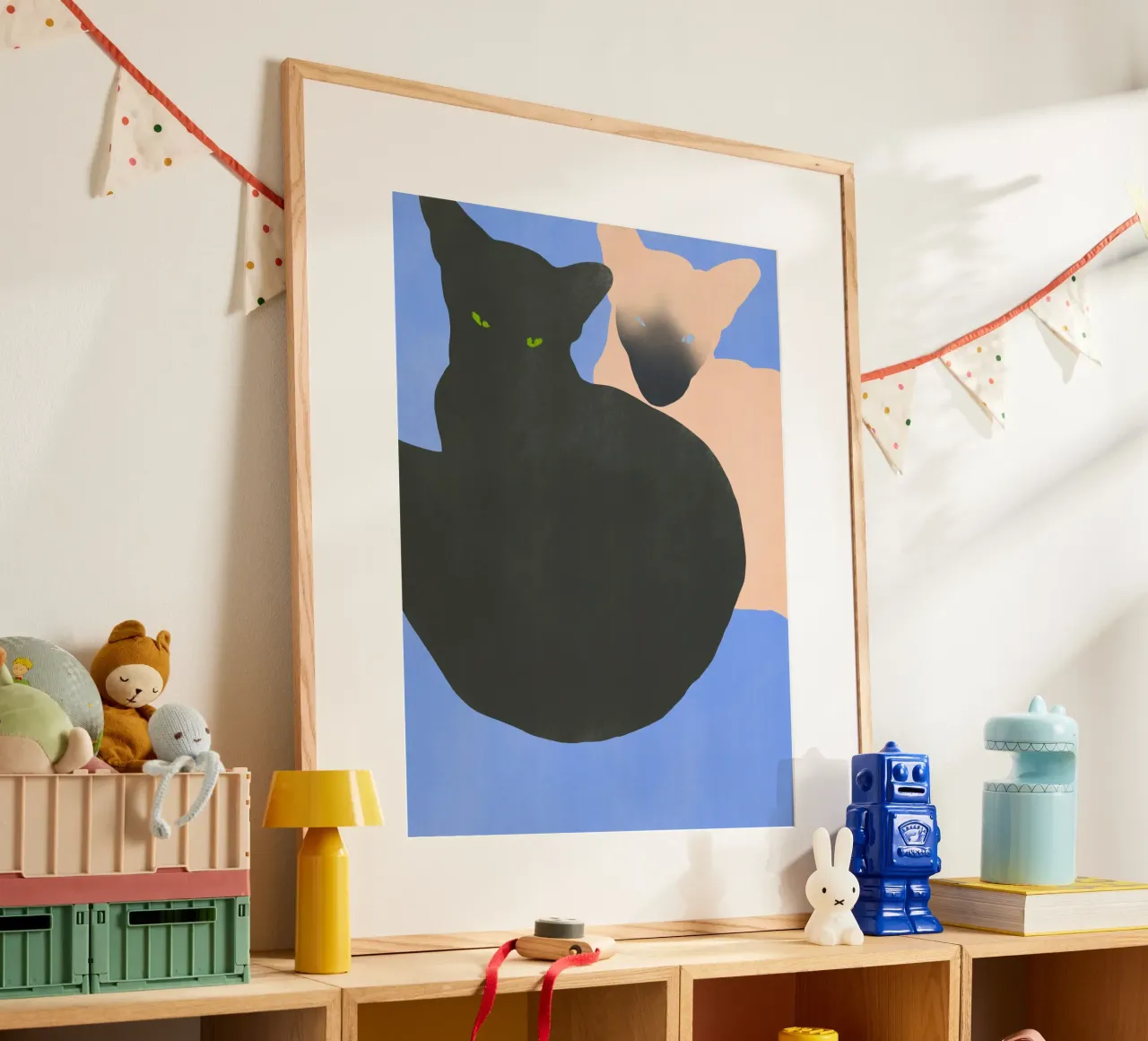 Twins siamese poster by Little Dean