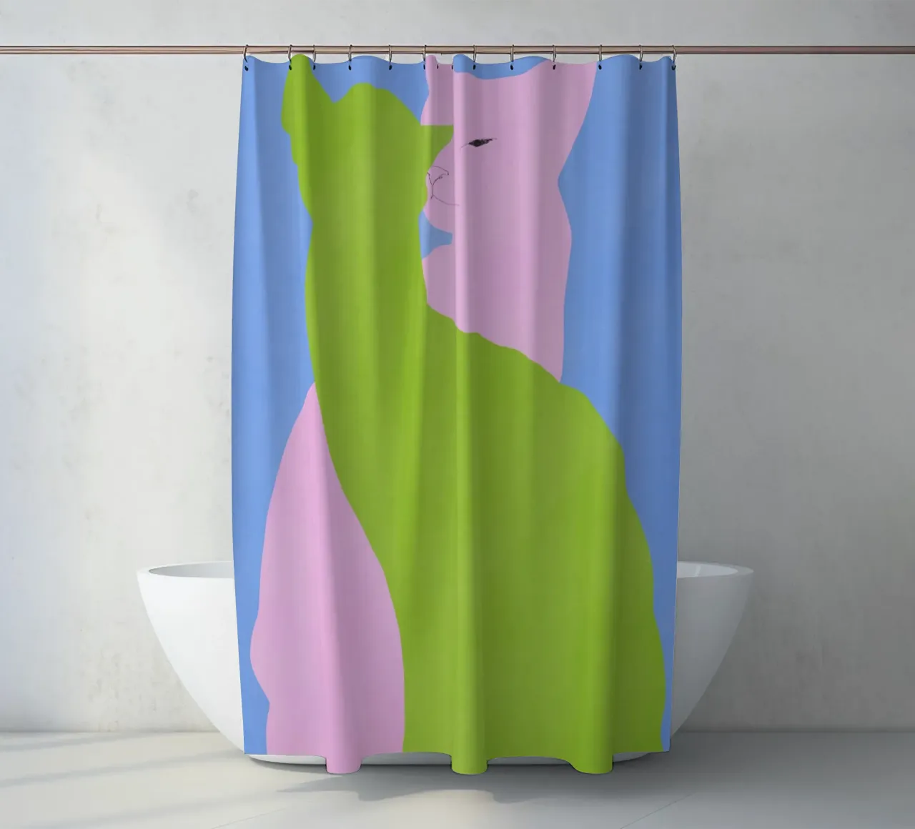 Look out shower curtain by Little Dean