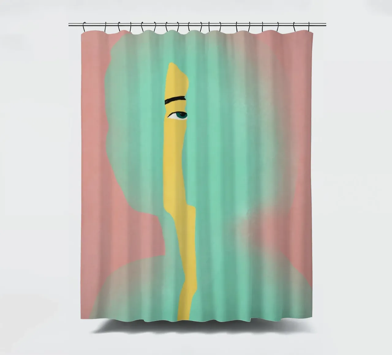 Light from the door shower curtain by Little Dean